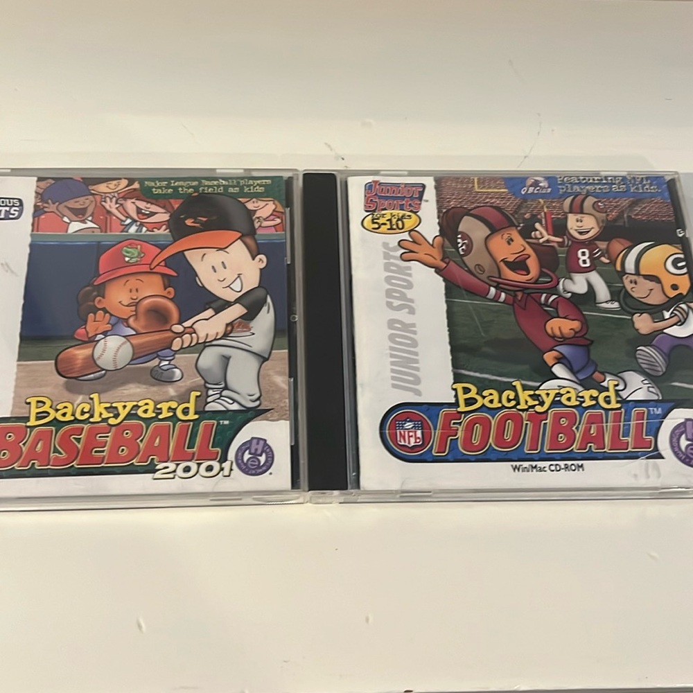 Backyard baseball 2001 and backyard football